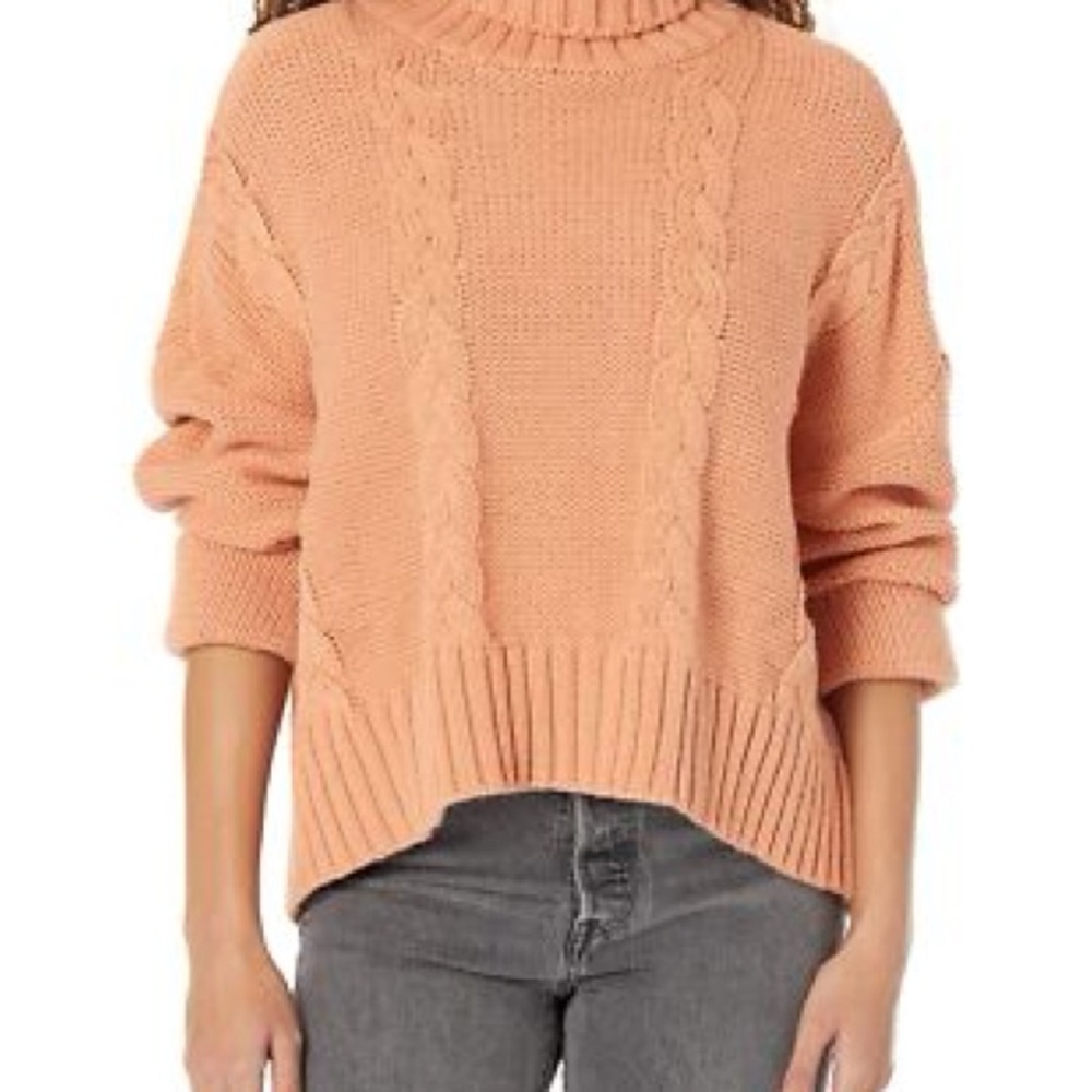 Calvin Kleins Women's Cable Knit Sweater - Peach